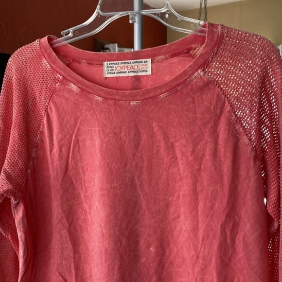 Stone washed shirt see through sleeves new, with out tags size M - Picture 3 of 5